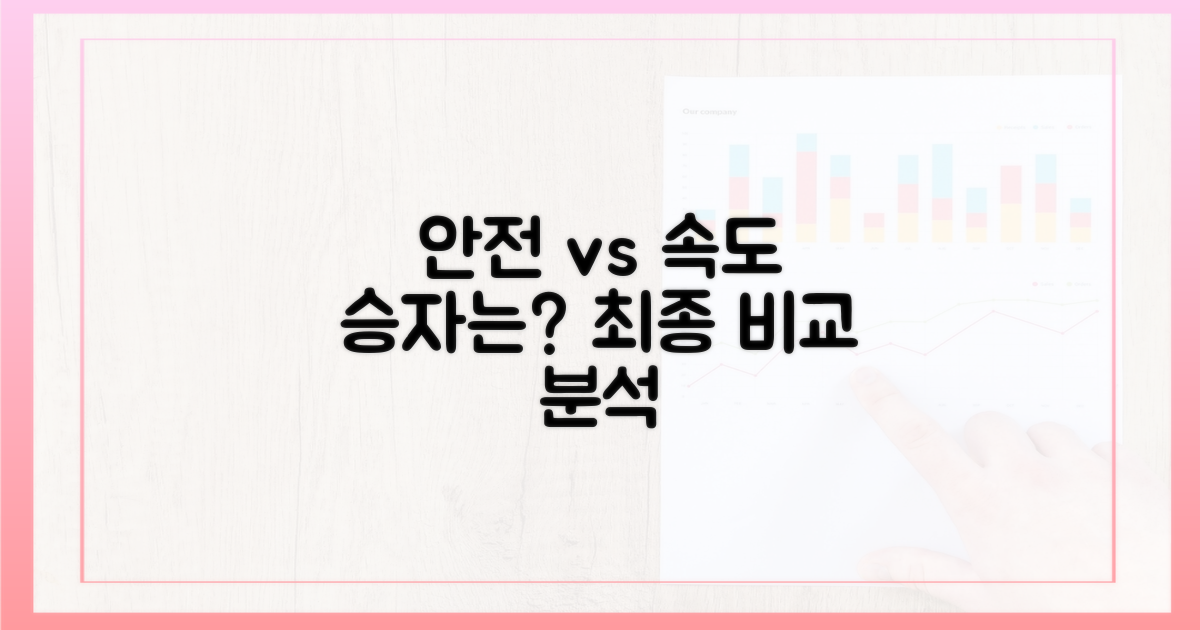 안전성, 속도 비교 분석