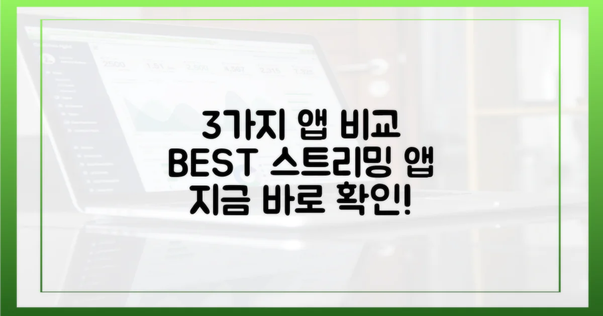 3가지 스트리밍 앱 테스트