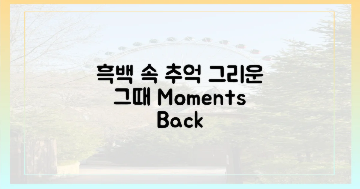 흑백 속 그리운 시절