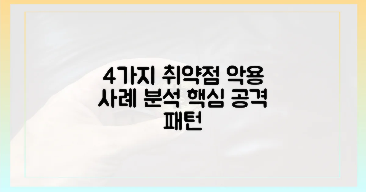 4가지 취약점 악용