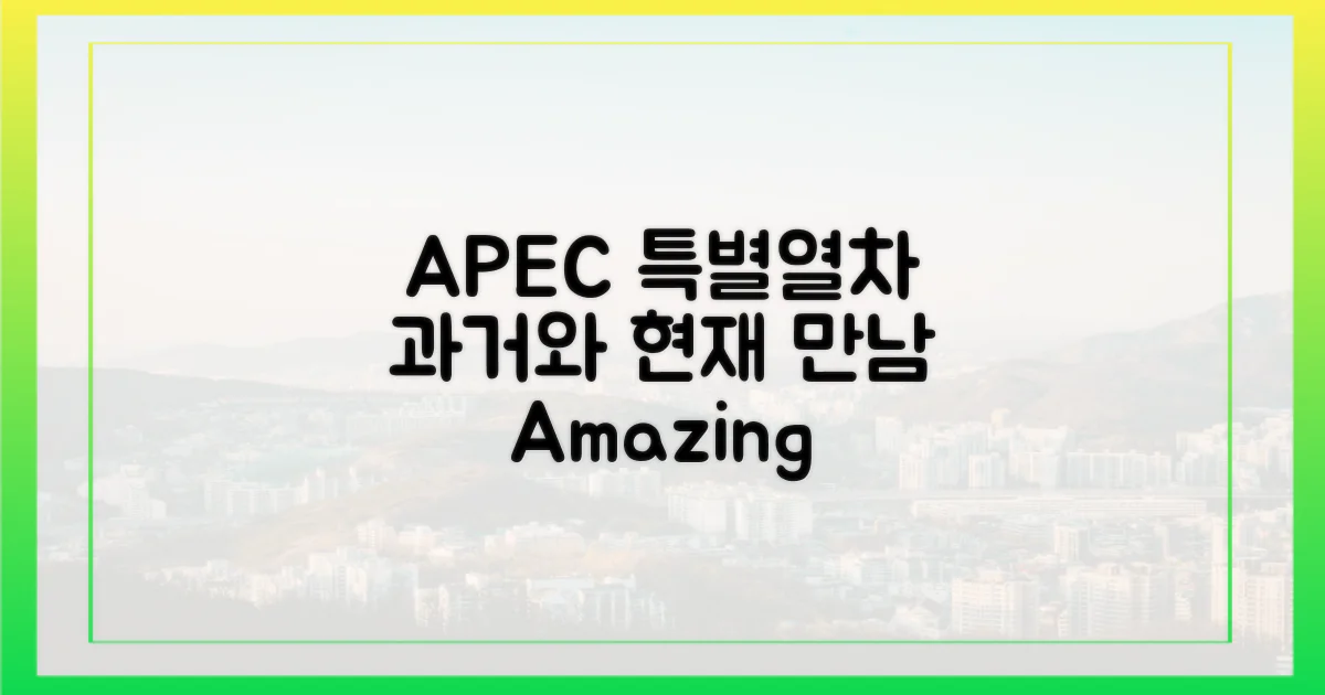 APEC 특별열차, 과거와 현재의 만남