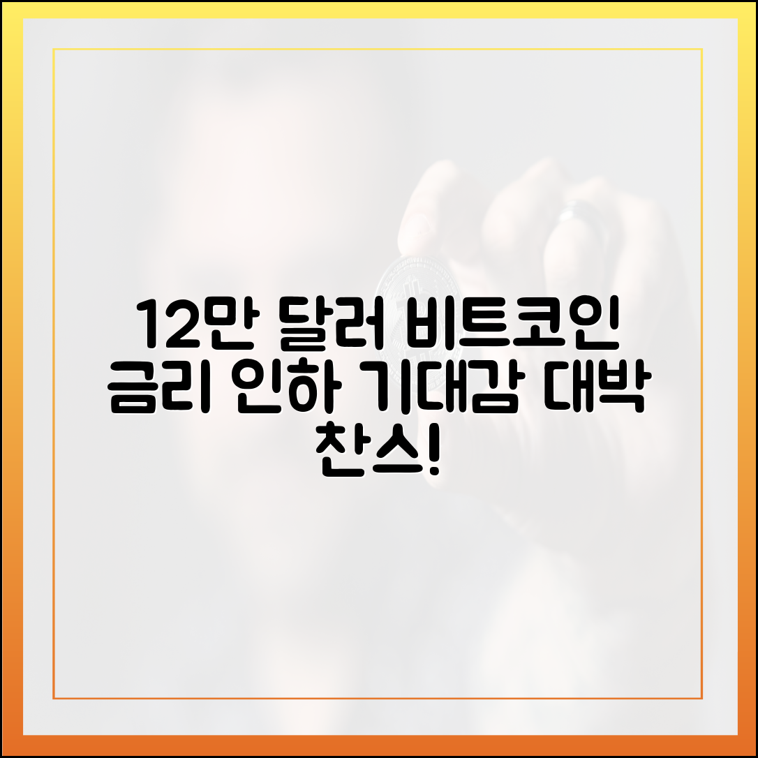 12만 달러 비트코인, 금리 인하 기대감 마스터!