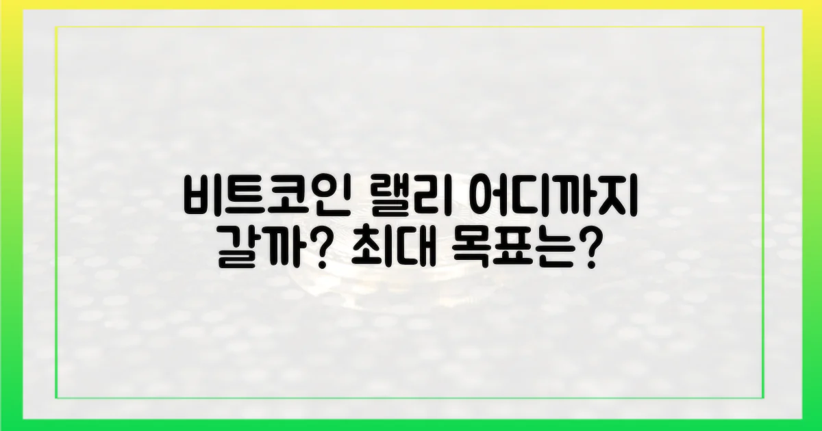 비트코인 랠리, 어디까지 갈까