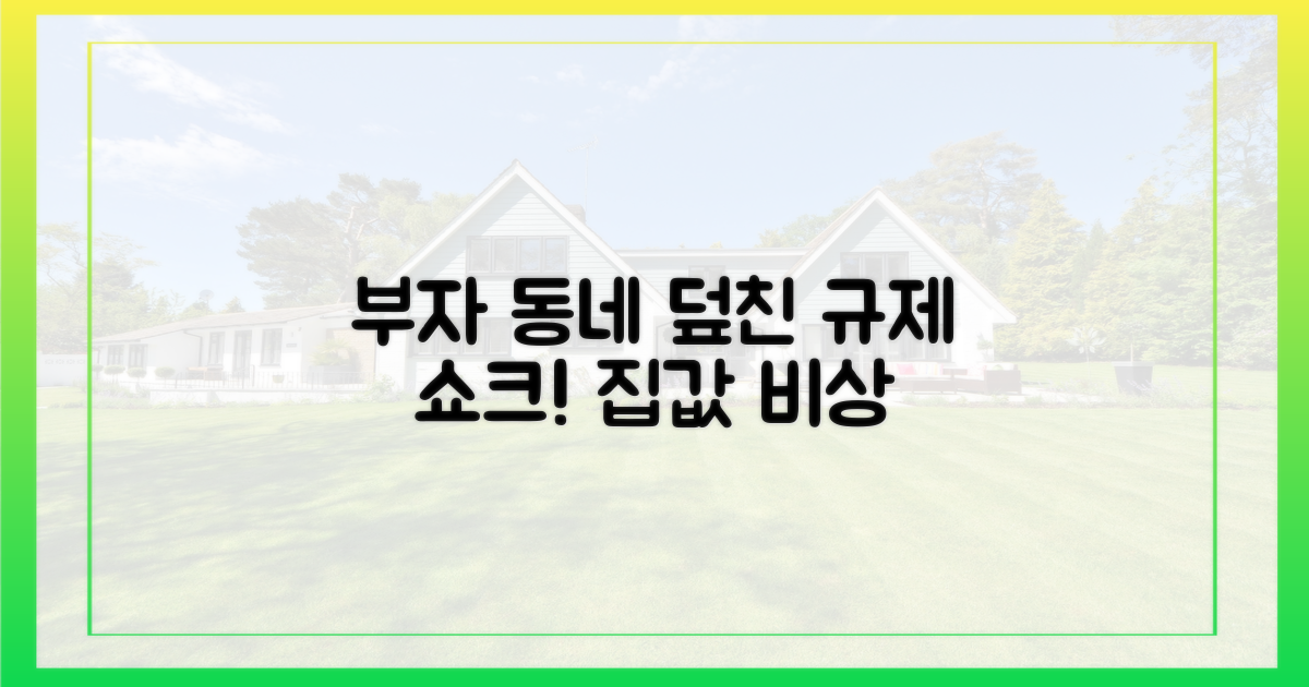 부자 동네' 규제 강화