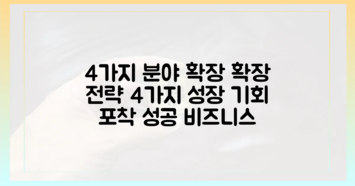 4가지 분야 확장