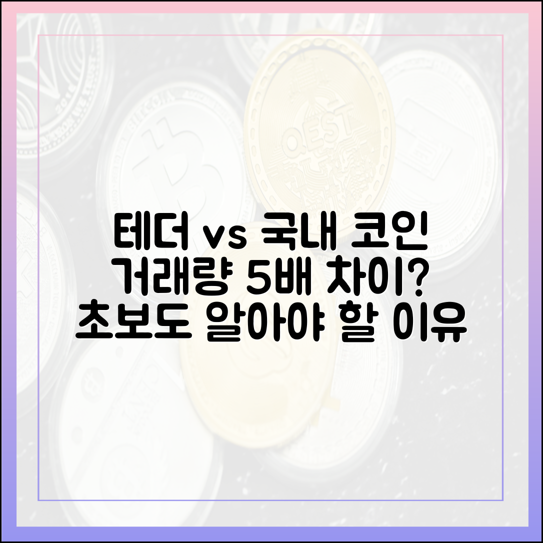해외 테더 vs 국내 스테이블코인: 거래량 5분의 1, 초보자도 알아야 할 이유
