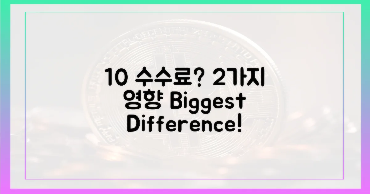 10% 수수료 차이, 2가지 영향