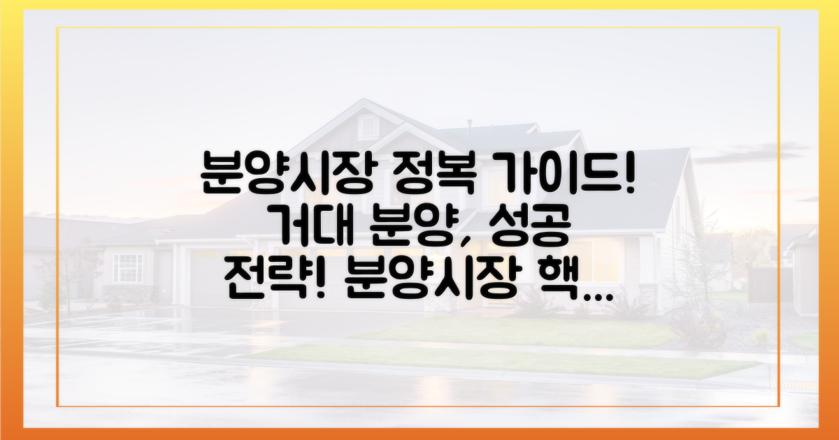거대한 분양시장, 제대로 공략하세요!