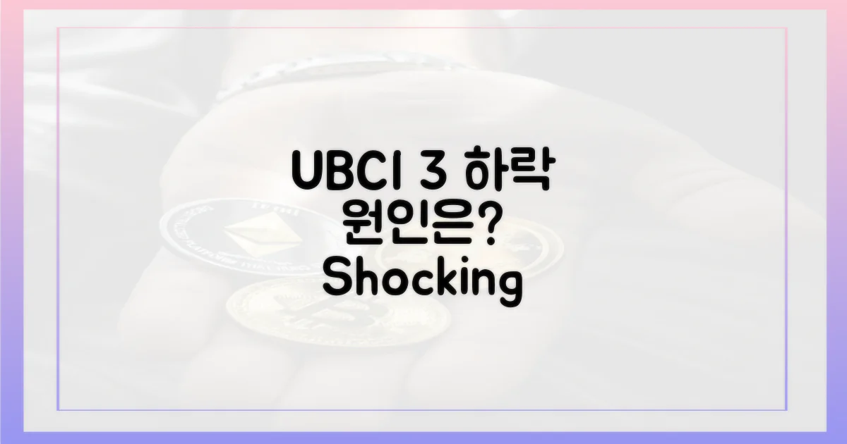 UBCI 3% 하락, 원인은?