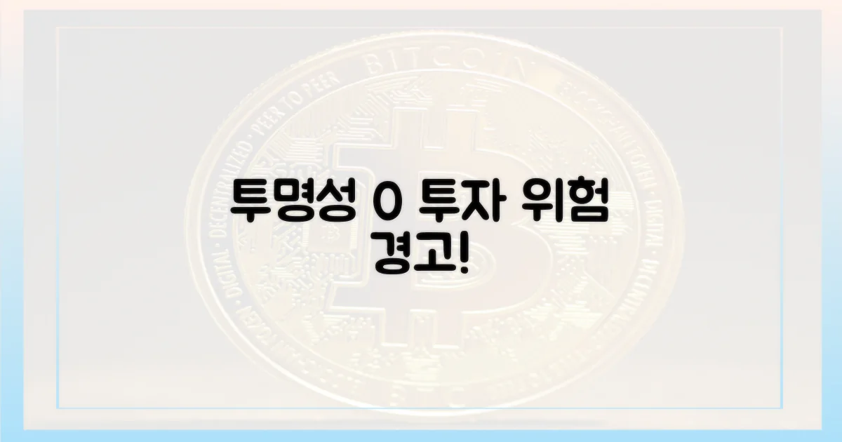 투명성 부재, 투자 위험