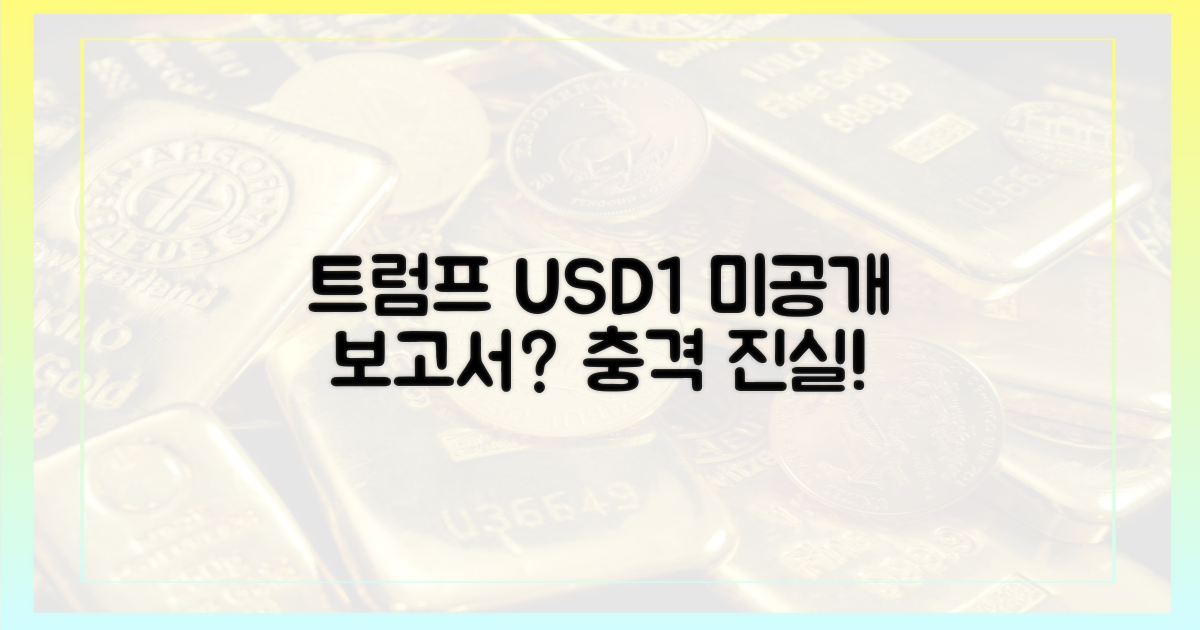트럼프 USD1, 미공개 보고서는?