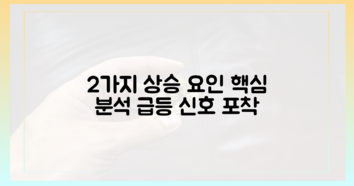 2가지 상승 요인 집중 분석