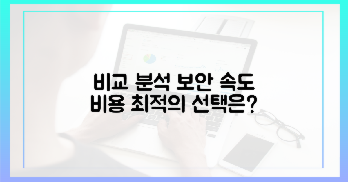 보안, 속도, 비용 비교 분석
