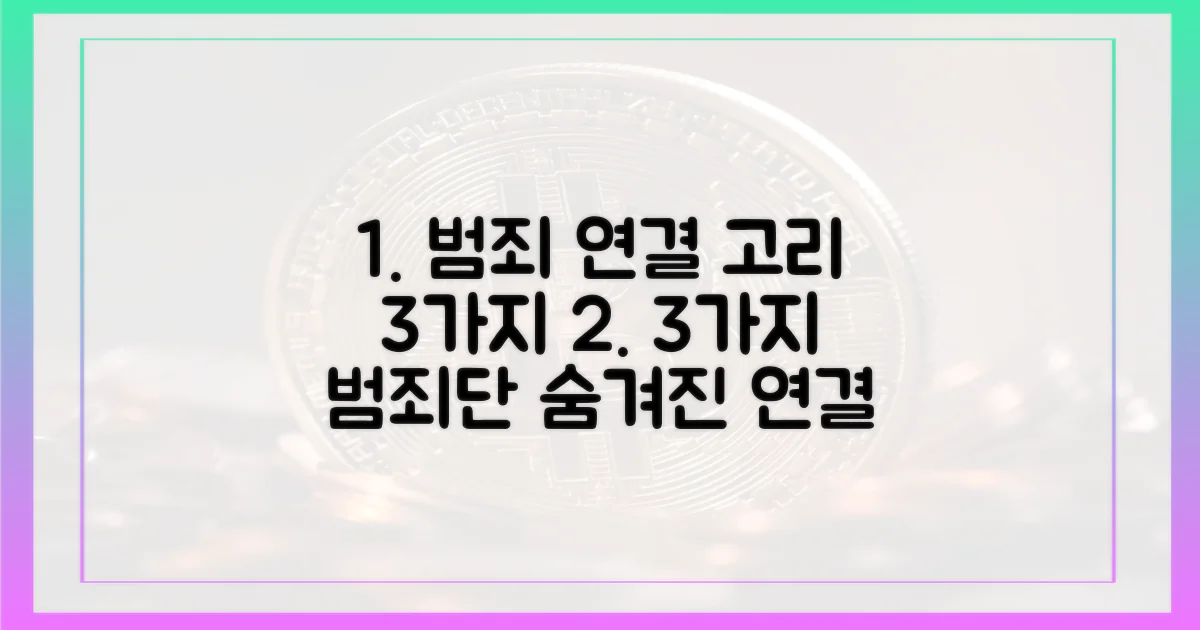 3가지 범죄단 연결 고리