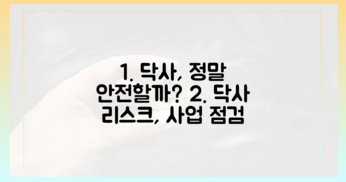 닥사, 우리 사업도 안전할까?
