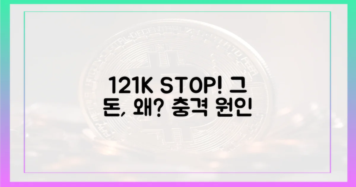 12만1000달러, 왜 멈췄을까?