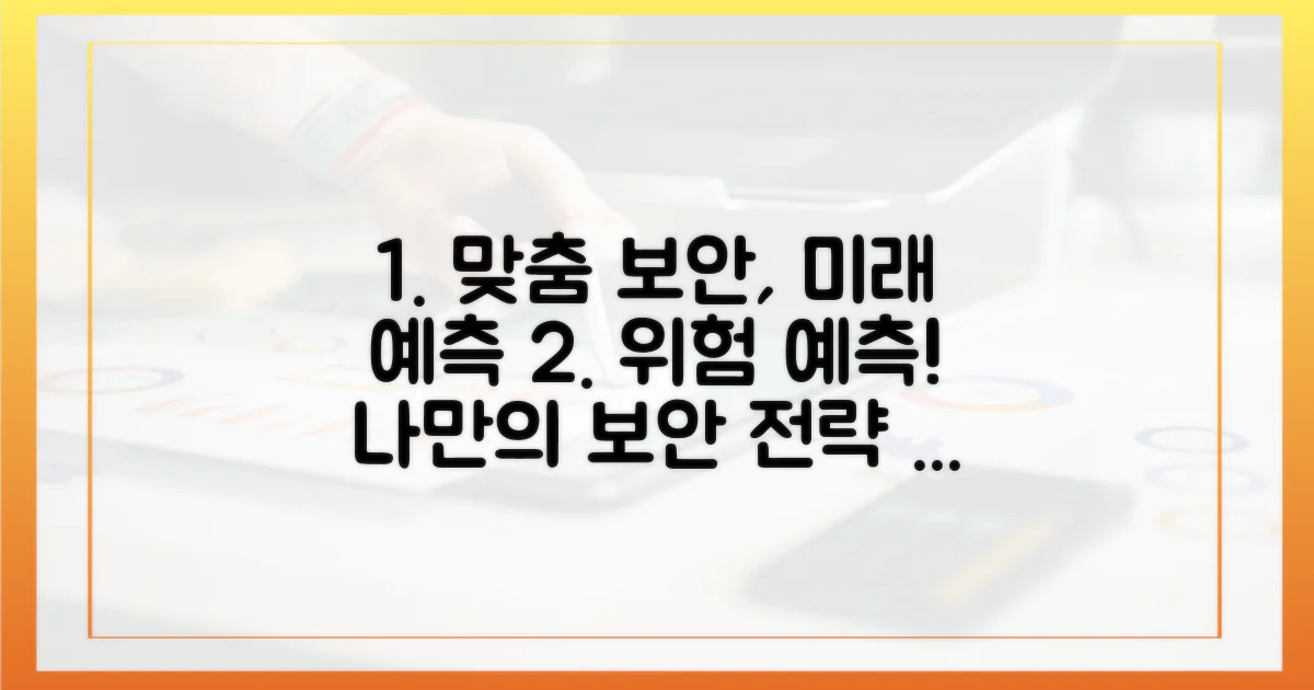 맞춤형 보안 전략, 위험 예측