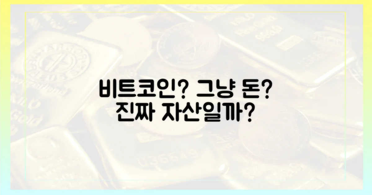 비트코인, 자산이라 믿었나요?