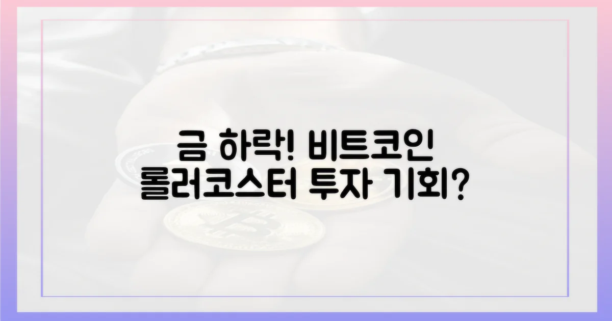 금 하락, 비트코인 롤러코스터