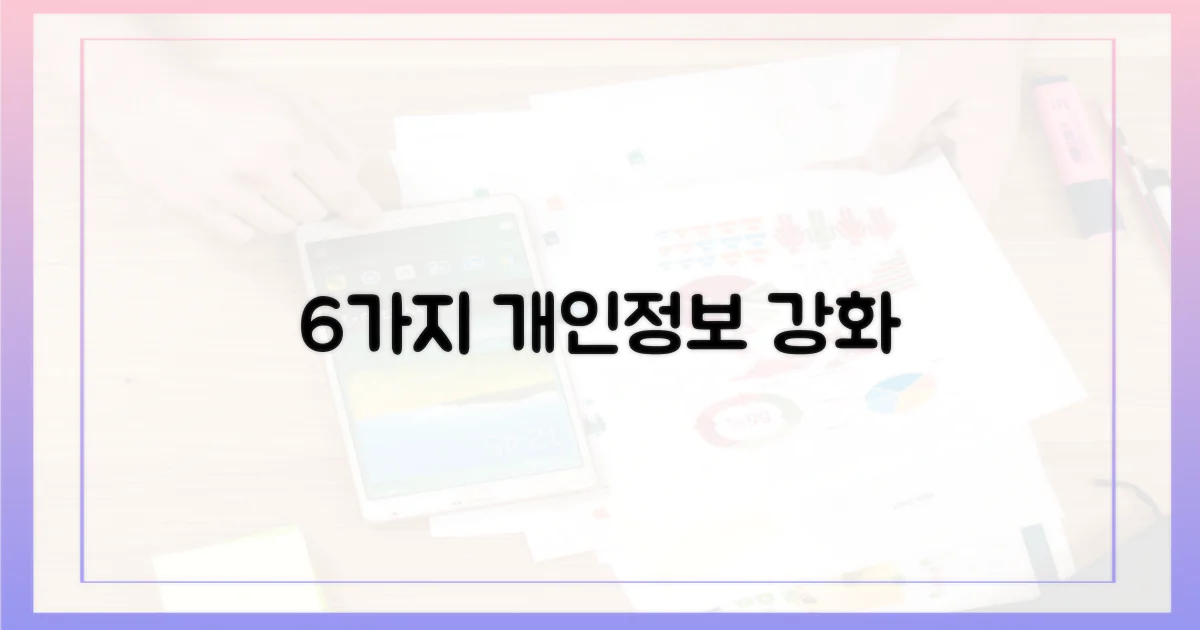 6가지 개인정보 보호 강화