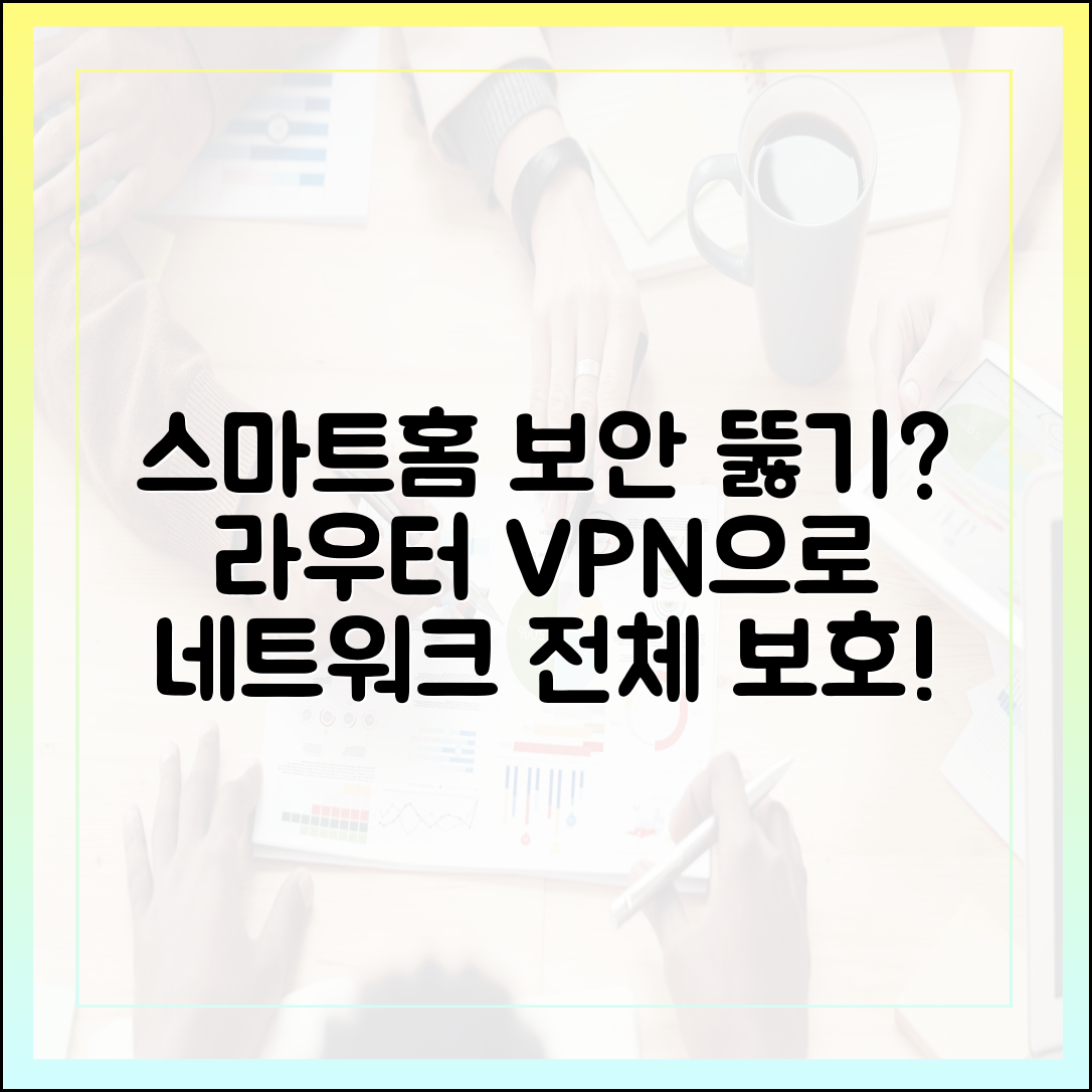 스마트 홈 기기 보안 취약점: 라우터 VPN 설정으로 전체 네트워크 보호하기