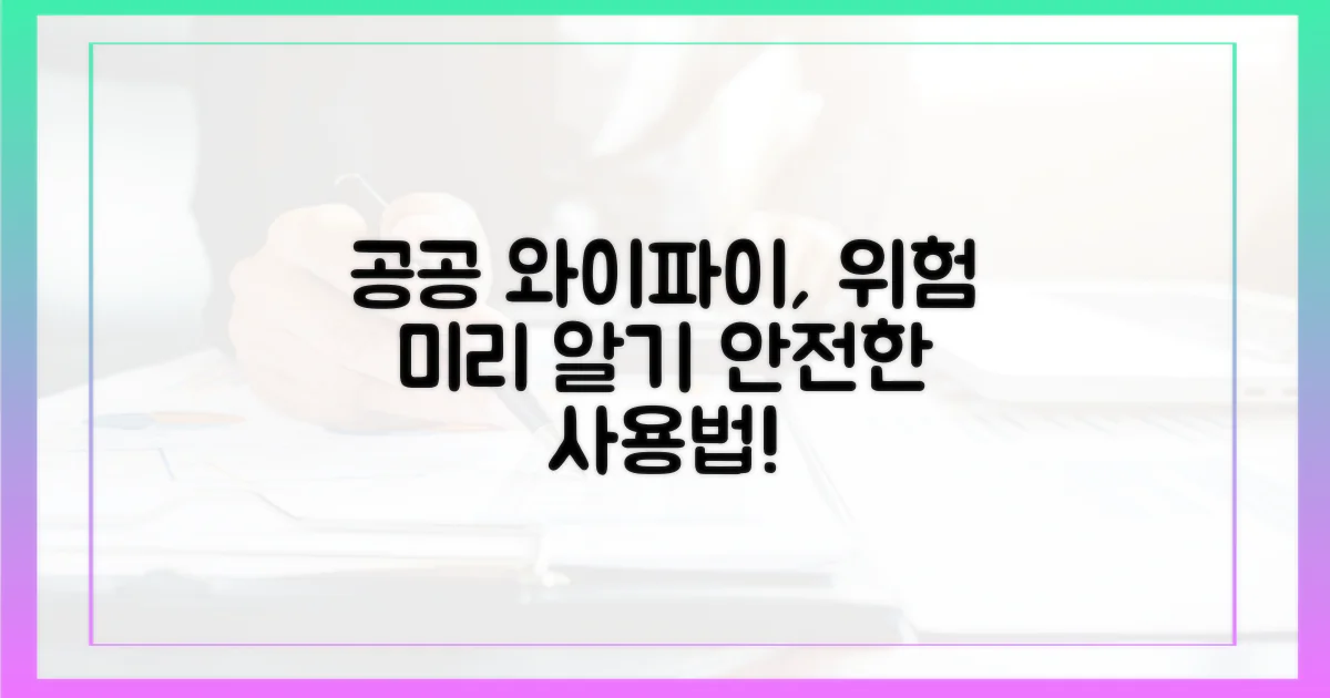 공공 와이파이 위험, 미리 알기