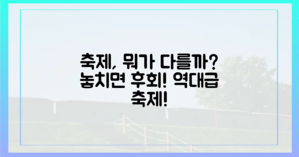 이 축제, 무엇이 특별하길래?