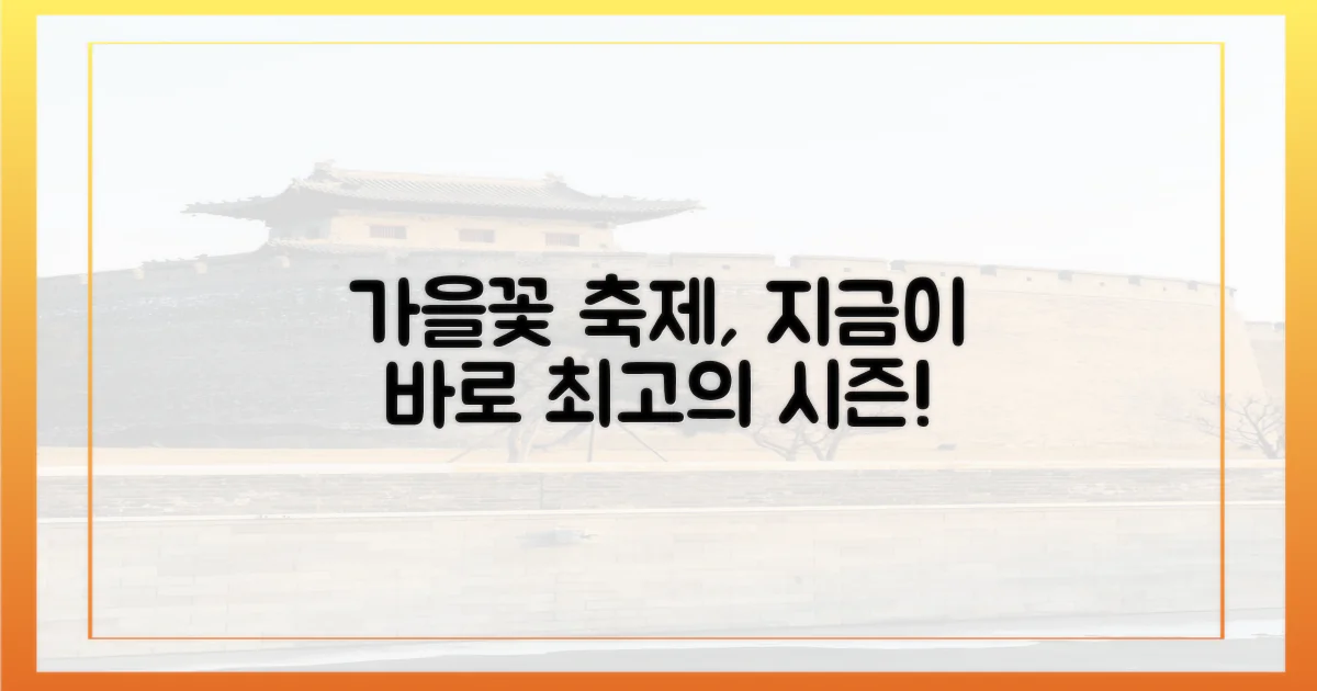 왜 지금 가을꽃 축제에 가야 할까?