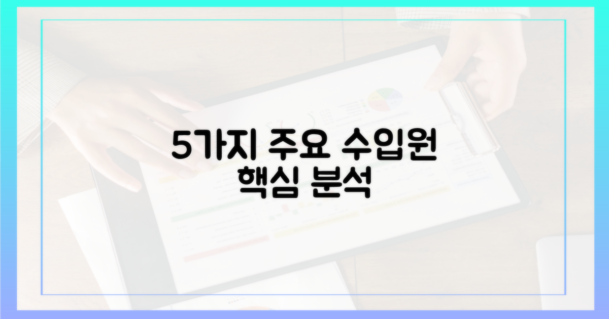 5가지 주요 수입원