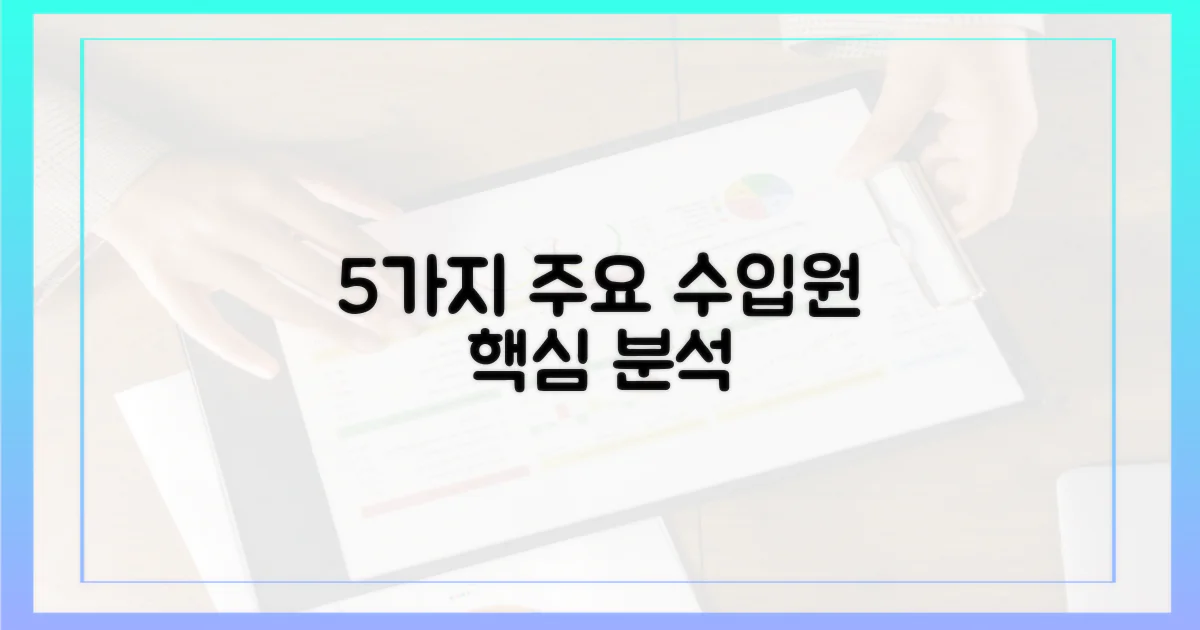 5가지 주요 수입원