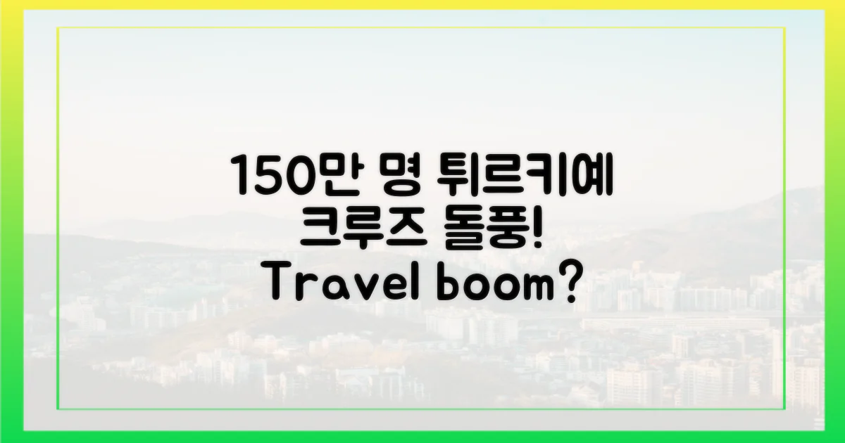 150만 명, 튀르키예 크루즈 돌풍?