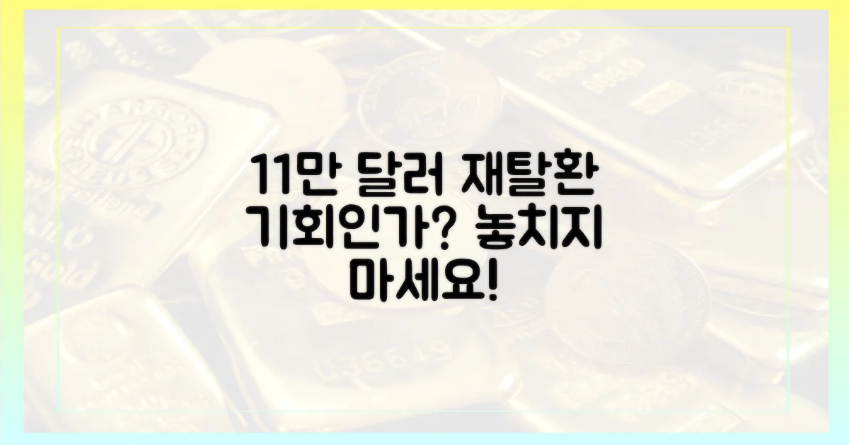 11만 달러 재탈환, 기회일까?