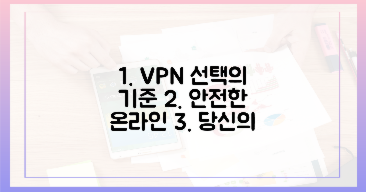 안전한 온라인, VPN 선택의 기준
