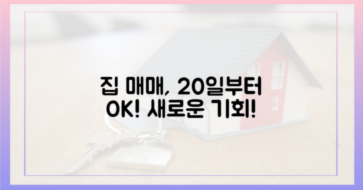 20일부터 집 매매 허가