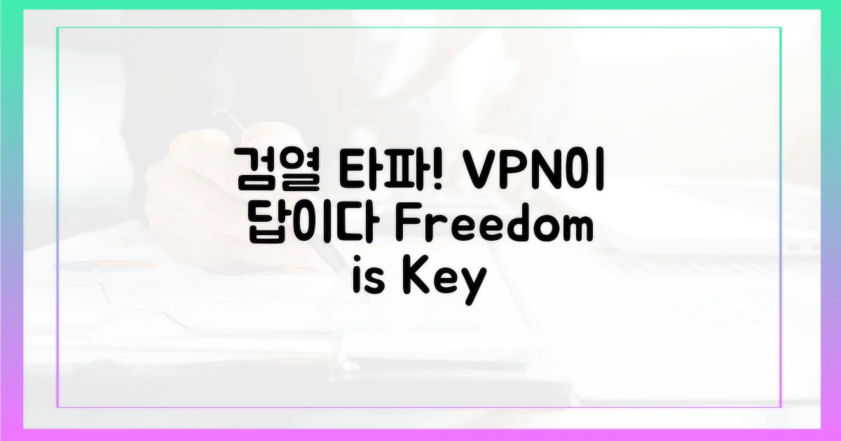 검열의 이해와 VPN 필요성