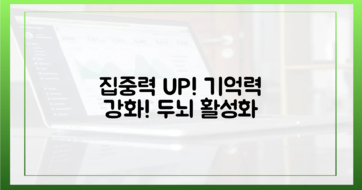 집중력 향상, 기억력 강화
