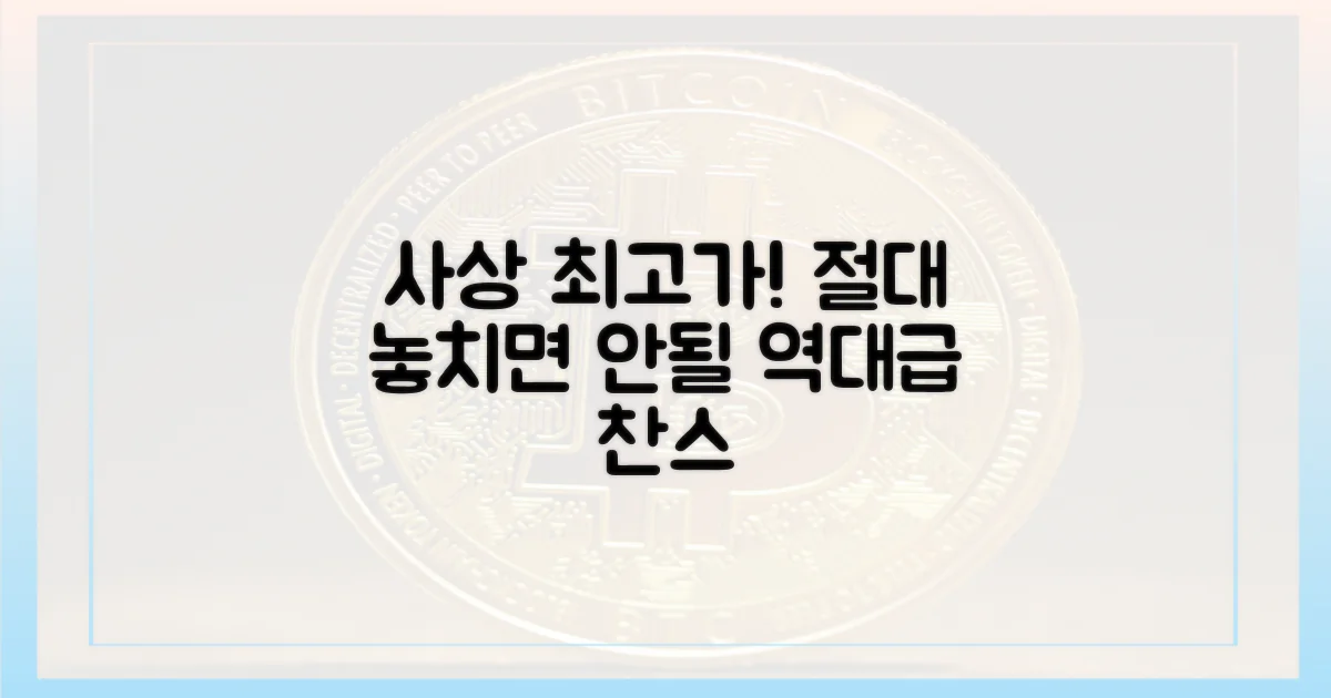 사상 최고가, 놓치지 마세요