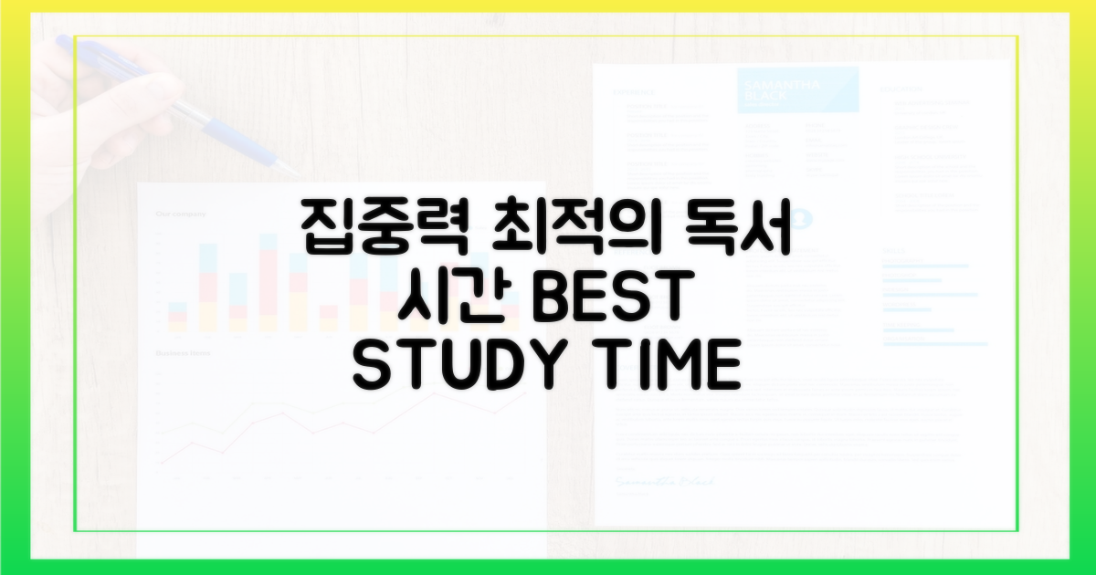 집중력: 최적의 독서 시간