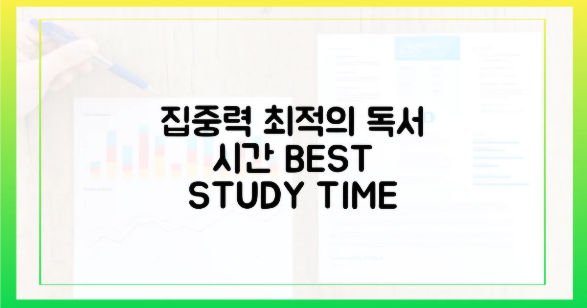 집중력: 최적의 독서 시간