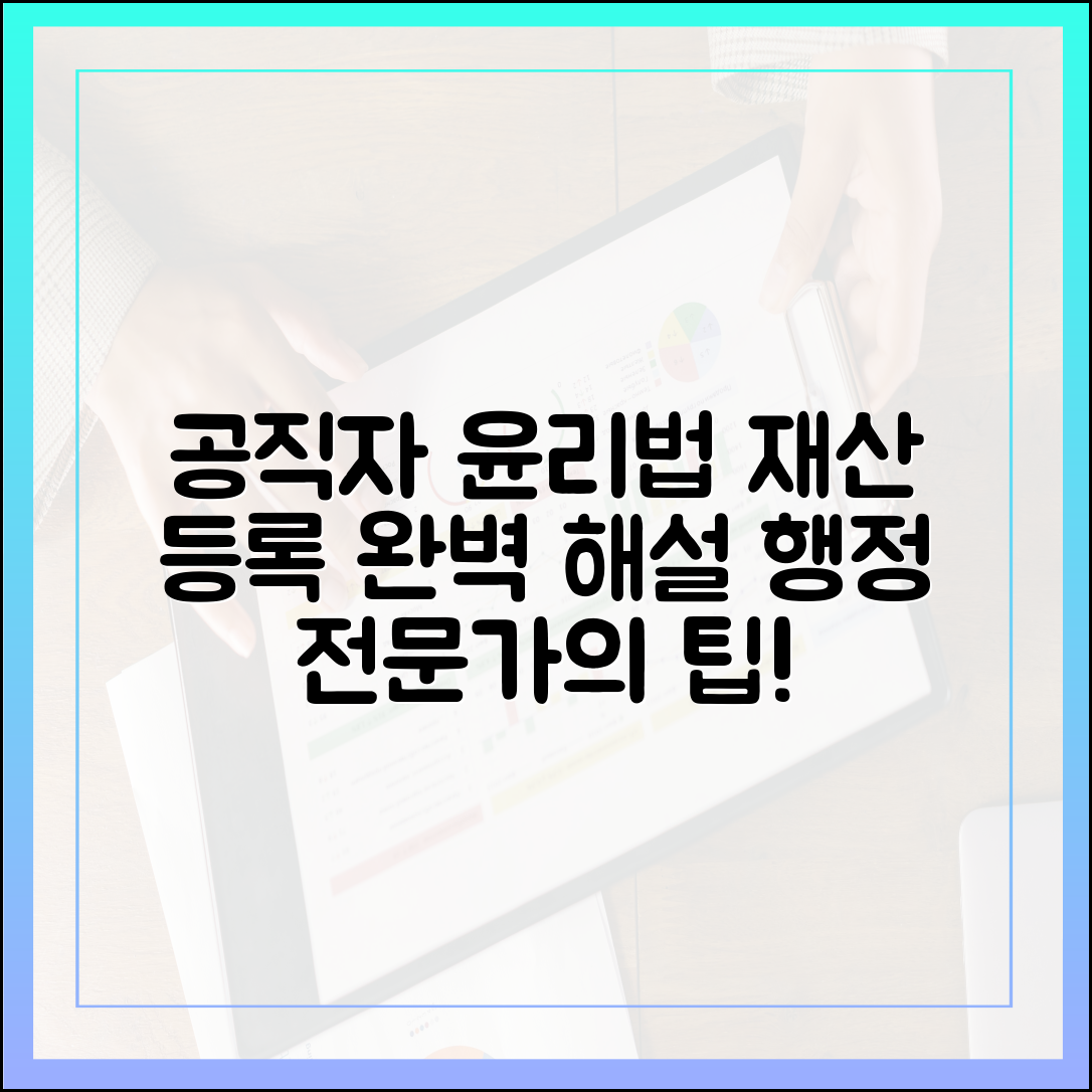 공직자윤리법과 재산 등록: 행정 전문가의 핵심 해설