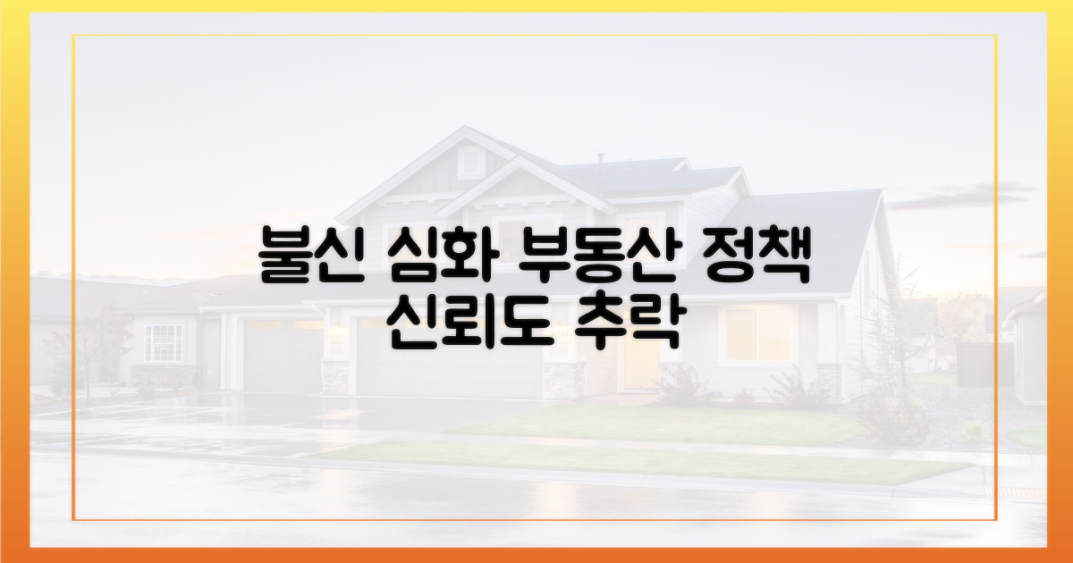 국민 불신, 부동산 정책 신뢰도 하락