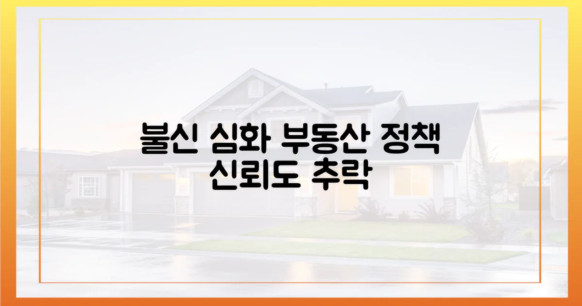 국민 불신, 부동산 정책 신뢰도 하락