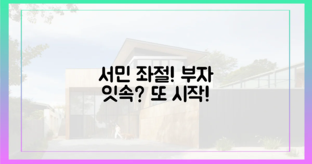 서민 좌절, 고위층 잇속 챙기기