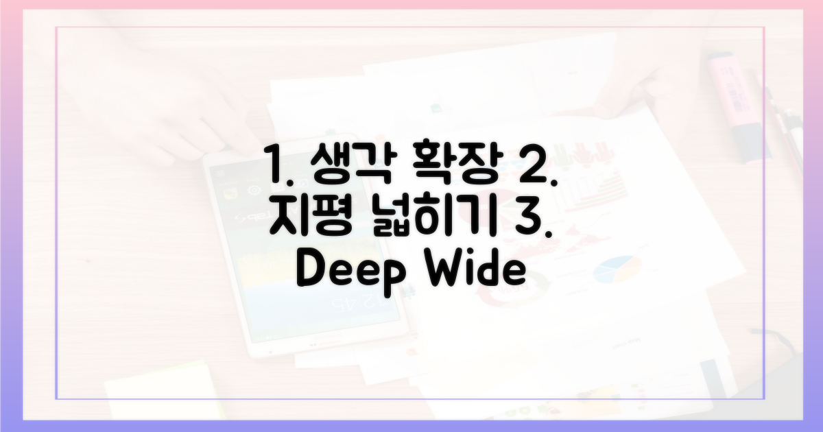 더 깊고 넓게, 생각의 지평 확장