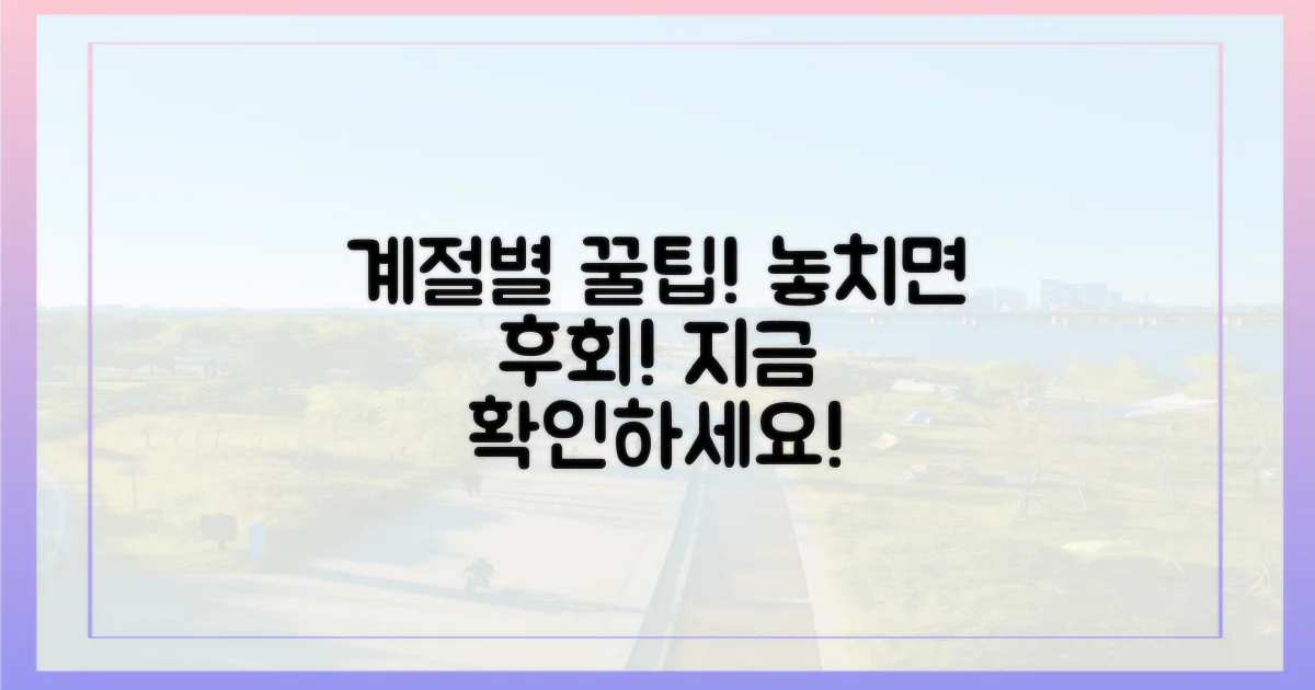 계절별 꿀팁, 놓치면 후회