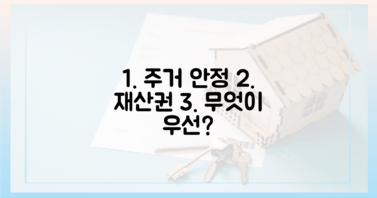 주거 안정 vs 재산권, 무엇이 우선인가?