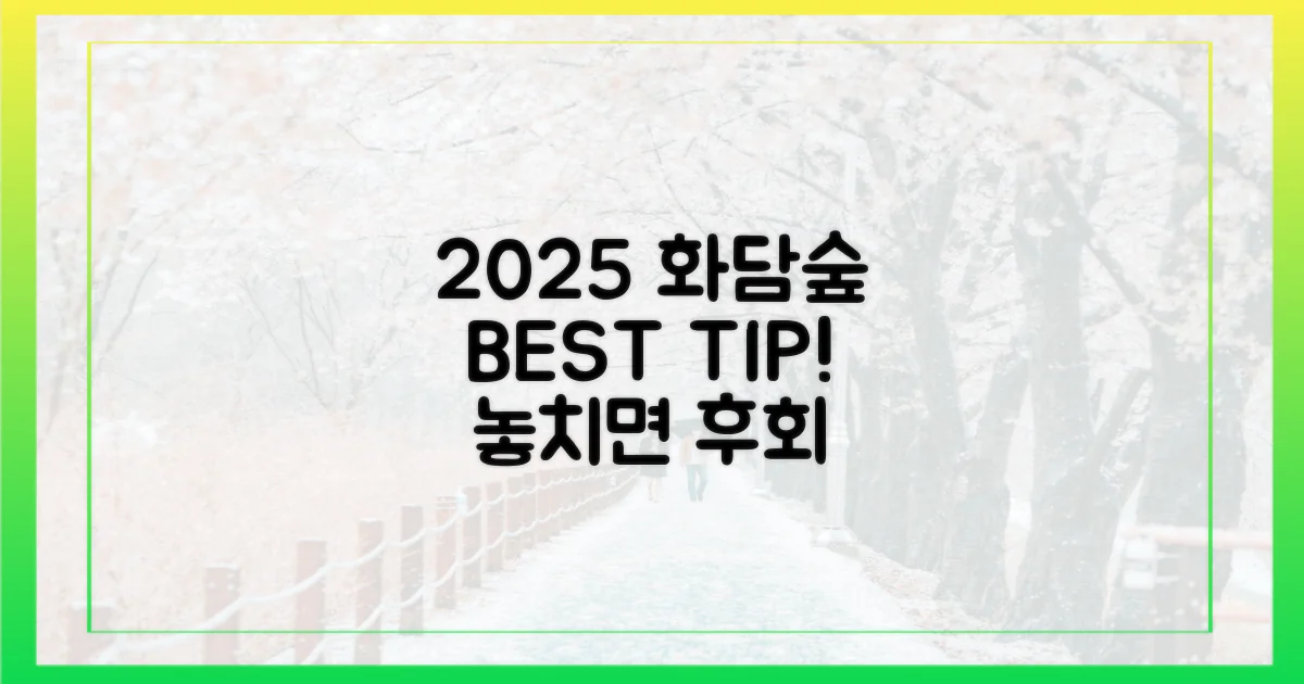 2025년 화담숲, 이렇게 즐기자