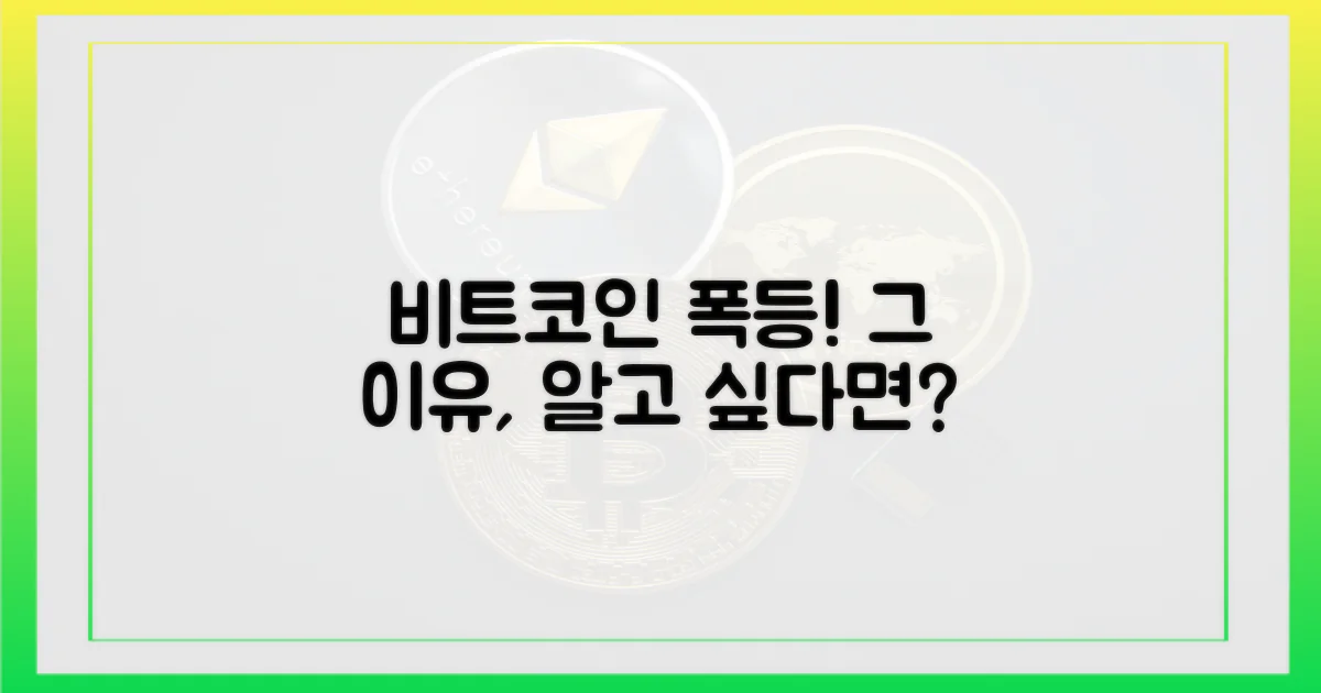 왜 비트코인 가격이 올랐을까?