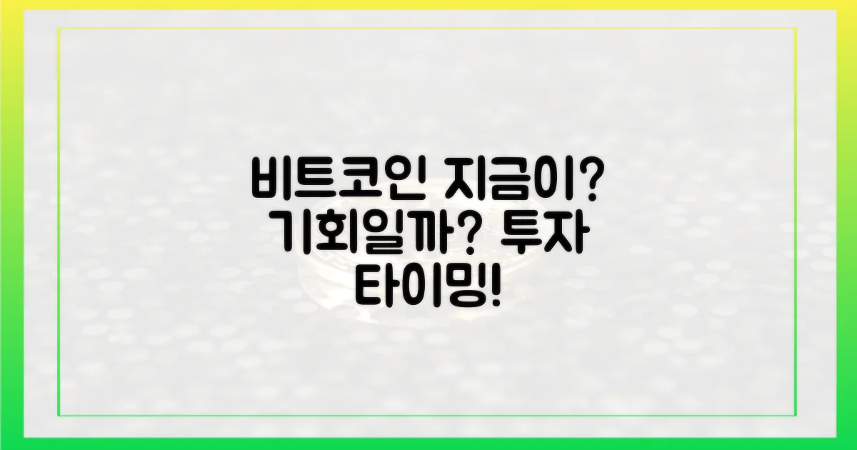 비트코인 투자, 지금이 기회?