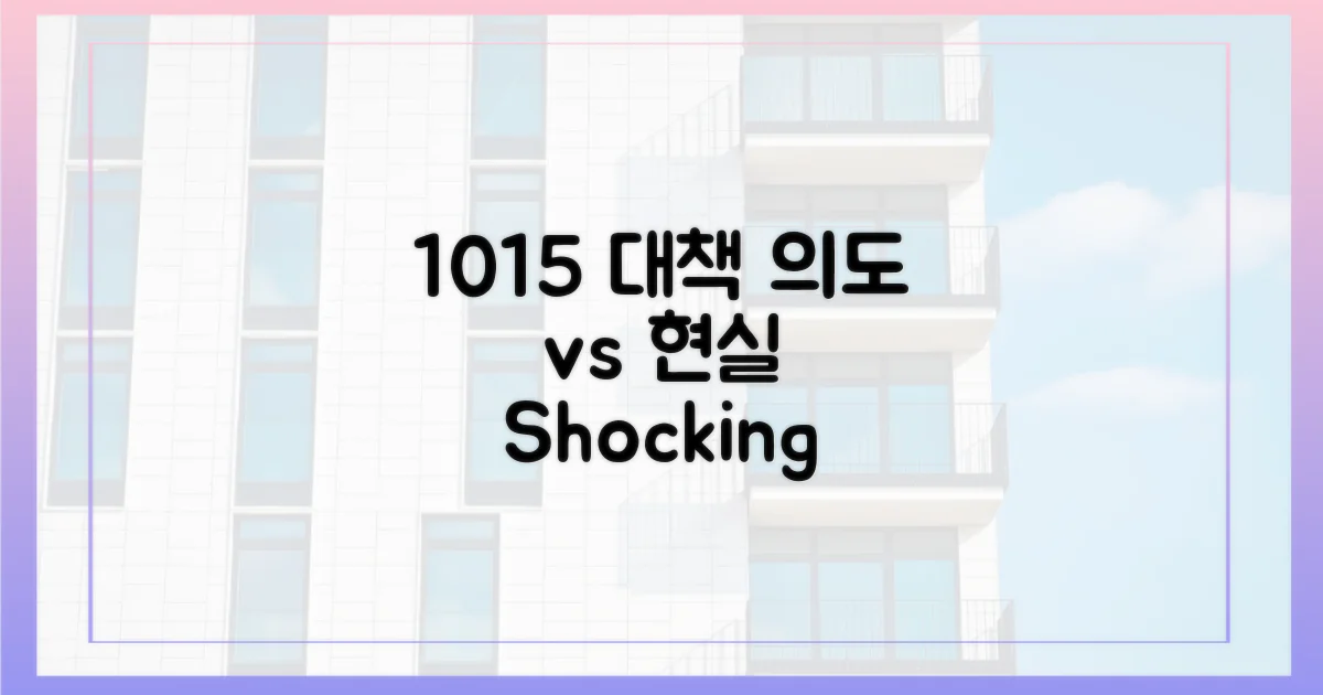 10·15 대책, 의도 vs 현실